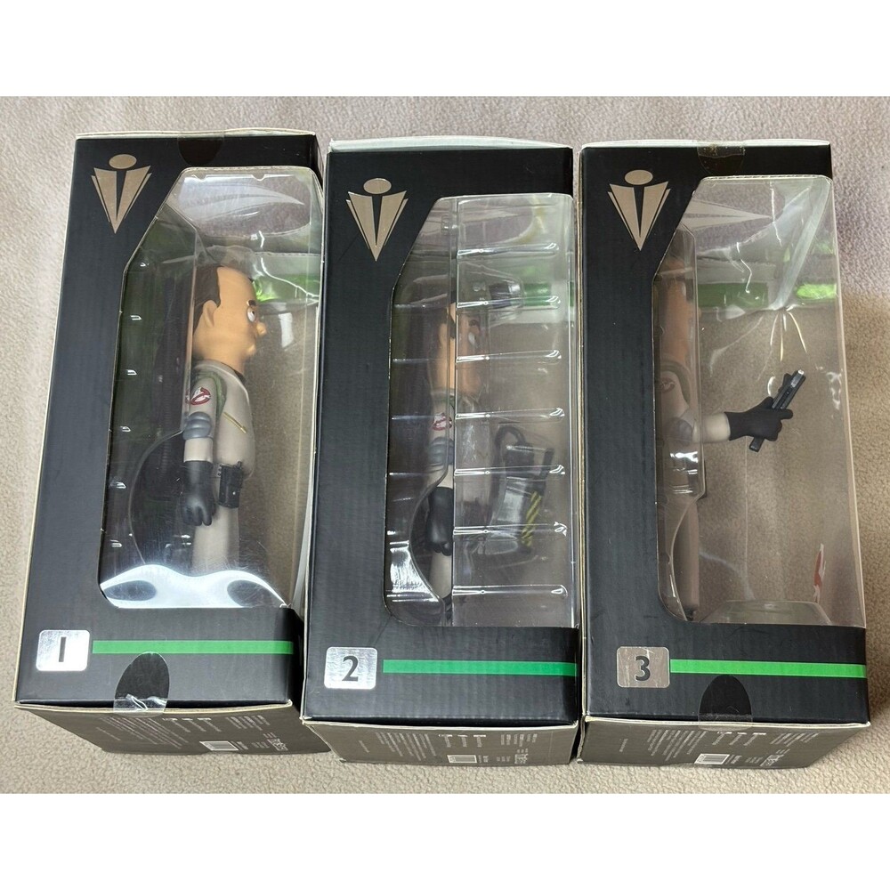 Vinyl Idolz Set of 3 Peter, Egon and Ray Ghostbusters 1 2 3 - Picture 9 of 10